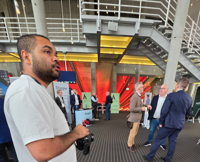 Stian er på Borettslagskonferansen der vi representerte Allier Gruppen